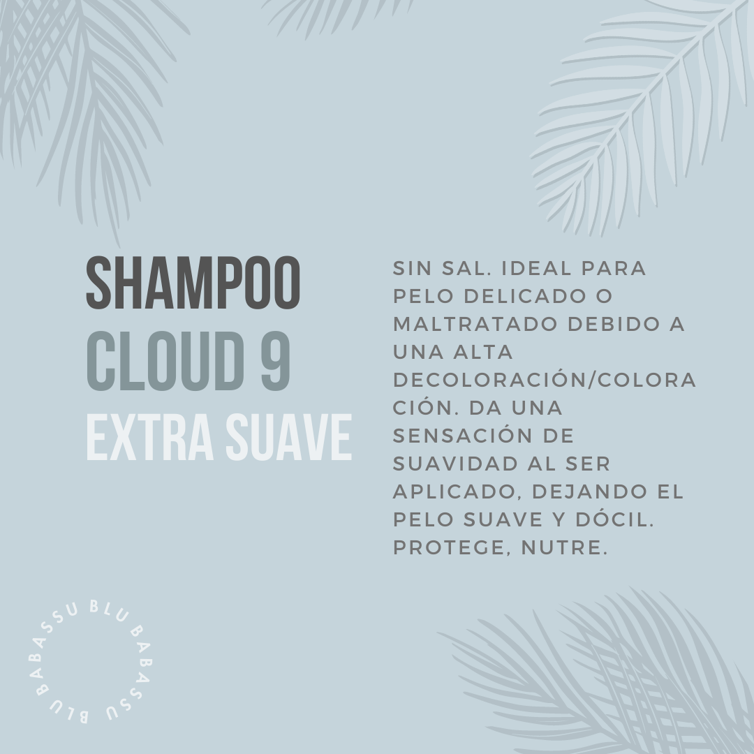 Shampoo Extra Suave Cloud 9 Pelo Seco, teñido o natural 395 ml
