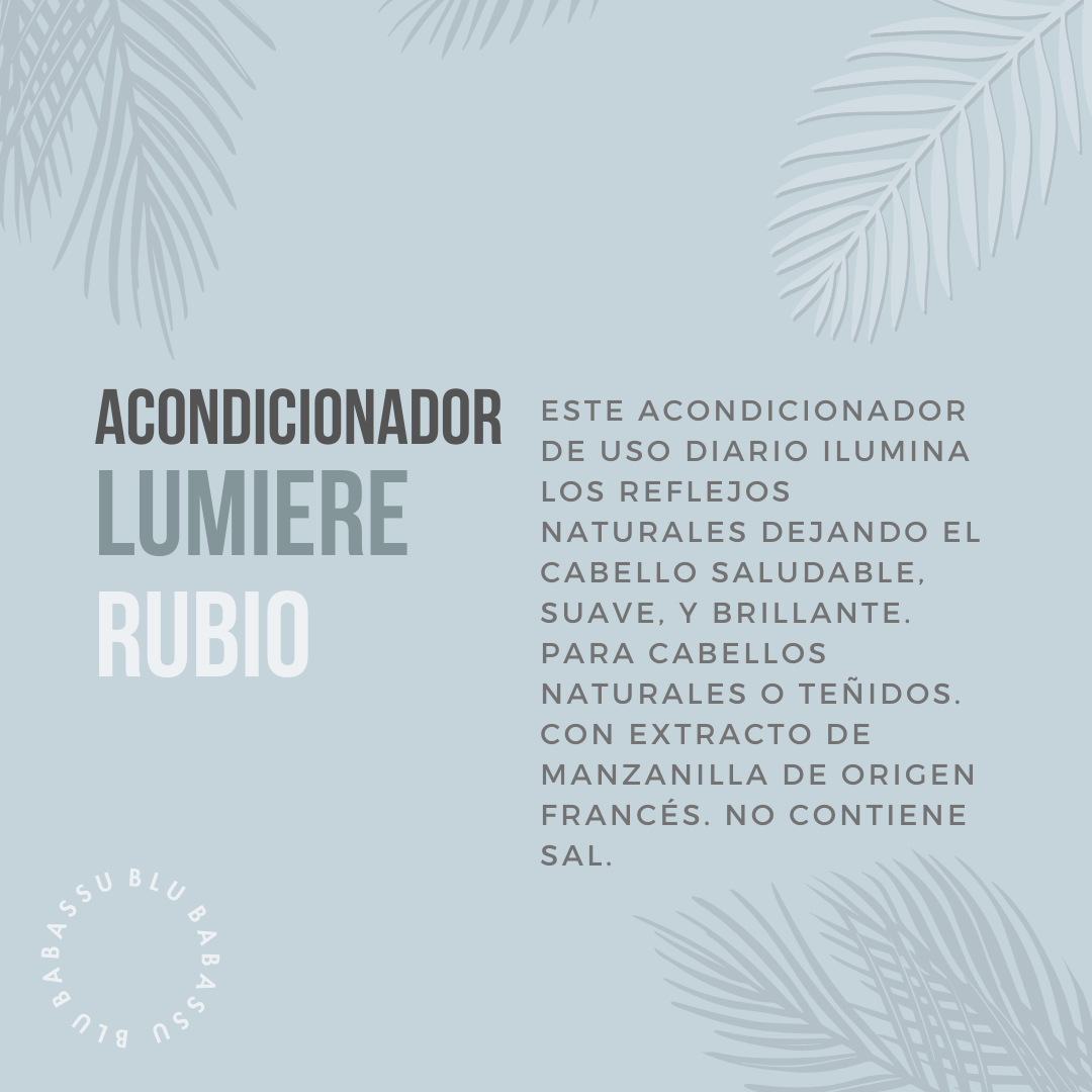 Acondicionador Lumiere Pelo Claro 395 ml