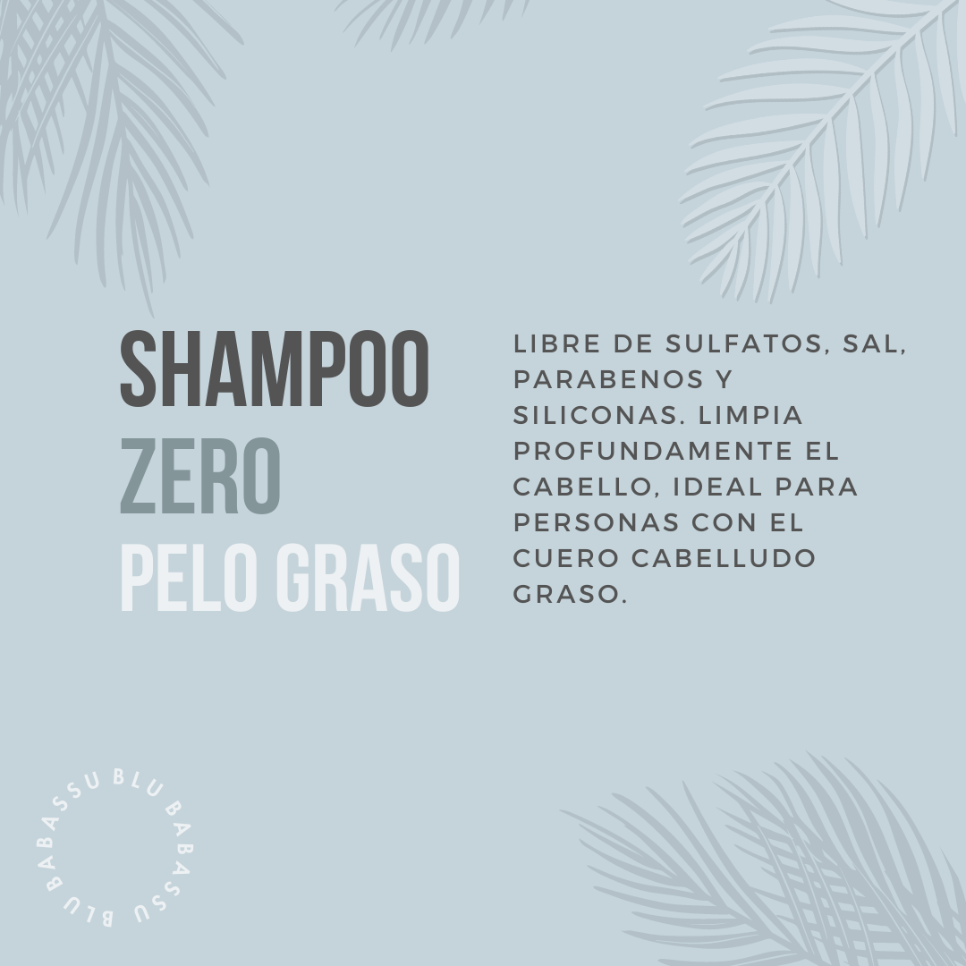 Shampoo Zero Sin Sulfatos Pelo Graso 395 ml